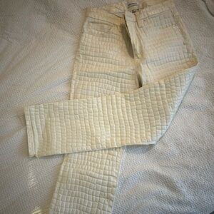 Off white good American alligator pants